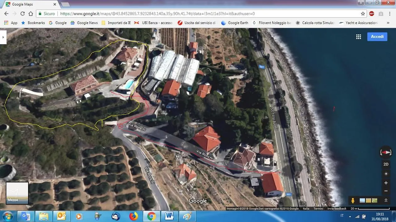 公寓 Villa Del Mare Ligure Terme & Spa Piscina A 37 Gradi 圣托·斯特凡诺·阿尔马尔